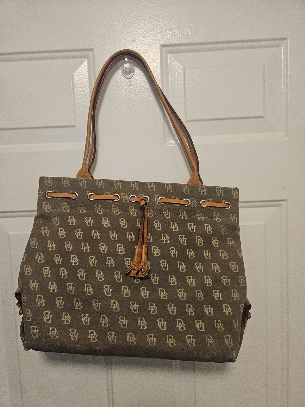 VtgDooney & Bourke Monogram Signature Tote Bag